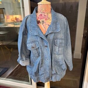 Loft 3/4 Sleeve Denim Jacket